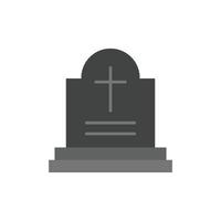 tombstone icon. flat icon. vector