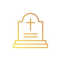 tombstone icon. gradient icon. vector
