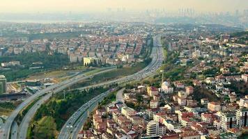 arial se av istanbul asiatisk sida urban byggnad block video