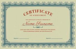 Vintage Certificate Background vector
