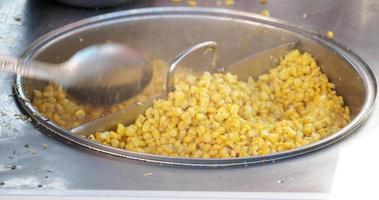 Grilled Corn for sale in a market stall in istanbul video