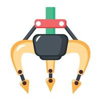 Trendy Robotic Claw vector