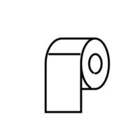 tissue toilet icon vector