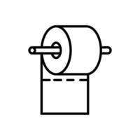 tissue toilet icon vector