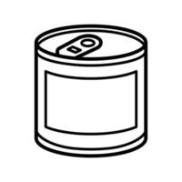 tin can icon design vector