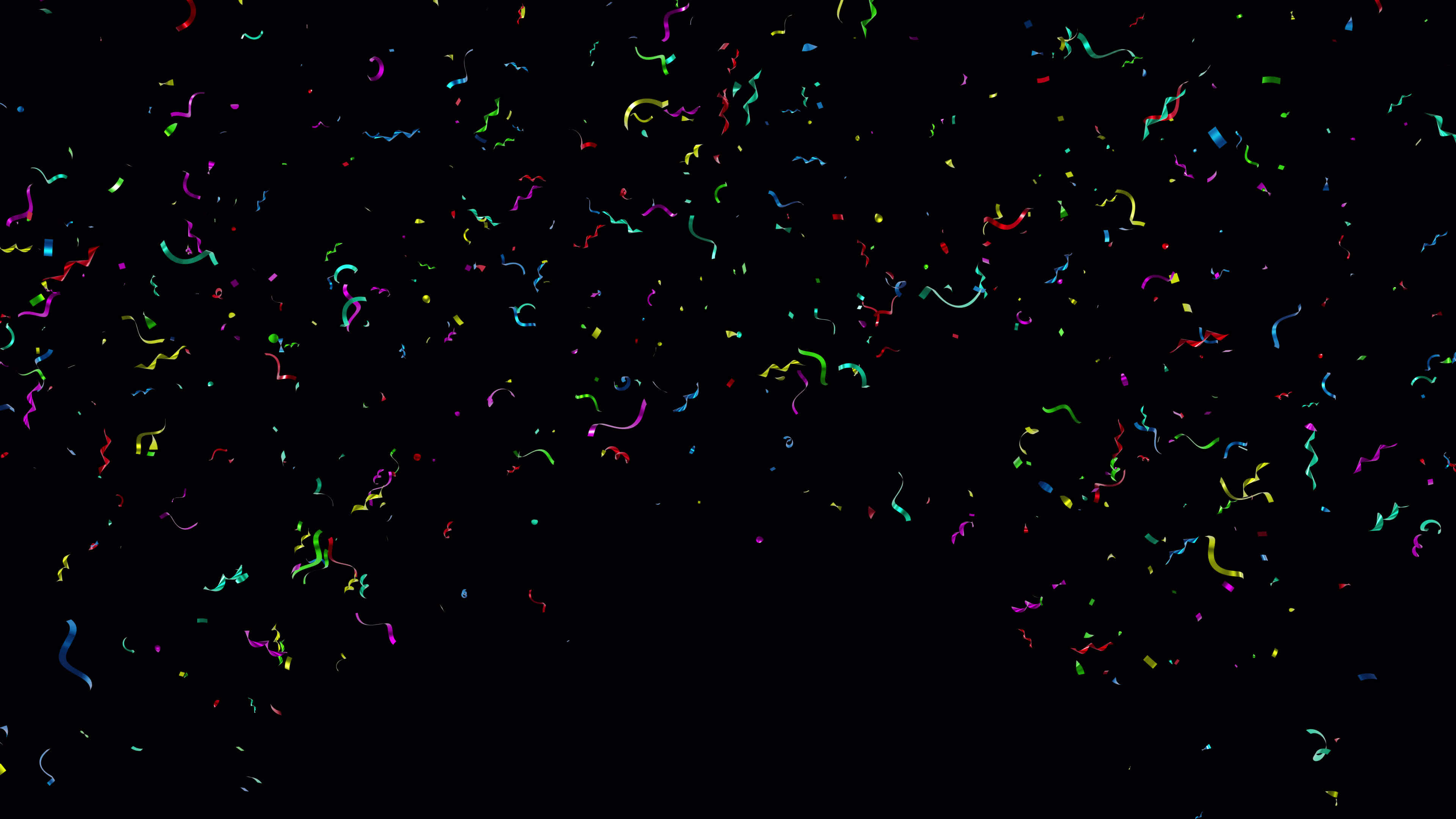Mix Multi Colorful Confetti Blast Explosions with Alpha channel
