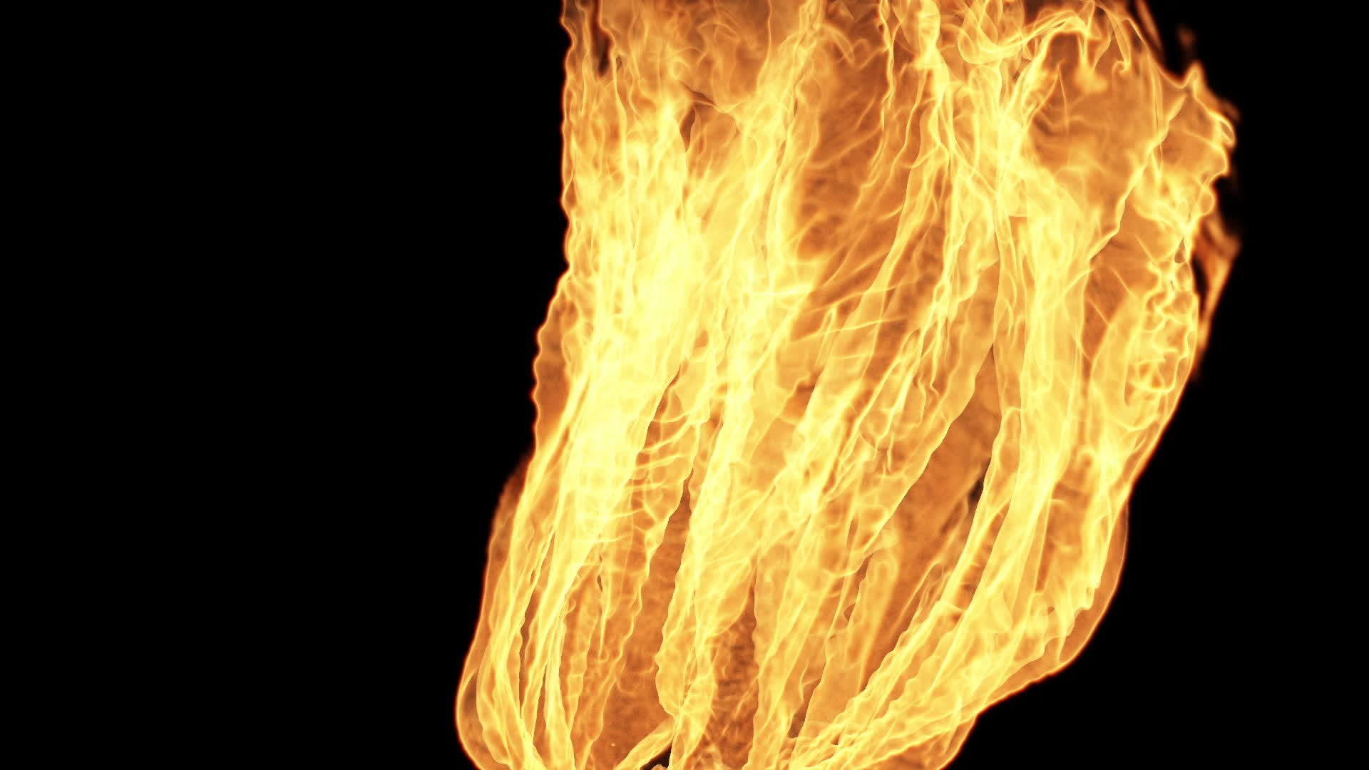 Fire flame thrower isolated overlay on black background 23151025 Stock