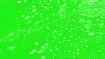 Wasser Strom auf Glas Grün Bildschirm Video 4k hd Auflösung