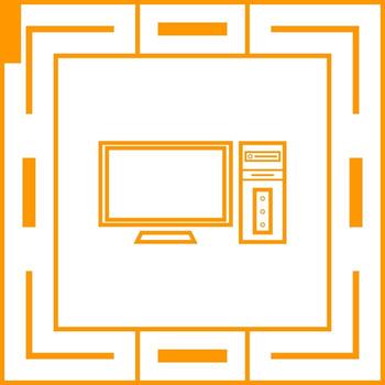Computer Vector Icon