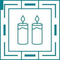 Two Candles Vector Icon