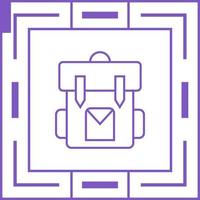 icono de vector de mochila