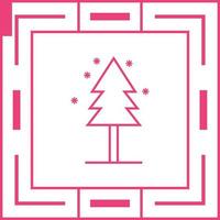 Tree in Snow Vector Icon