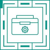 icono de vector de caja de herramientas