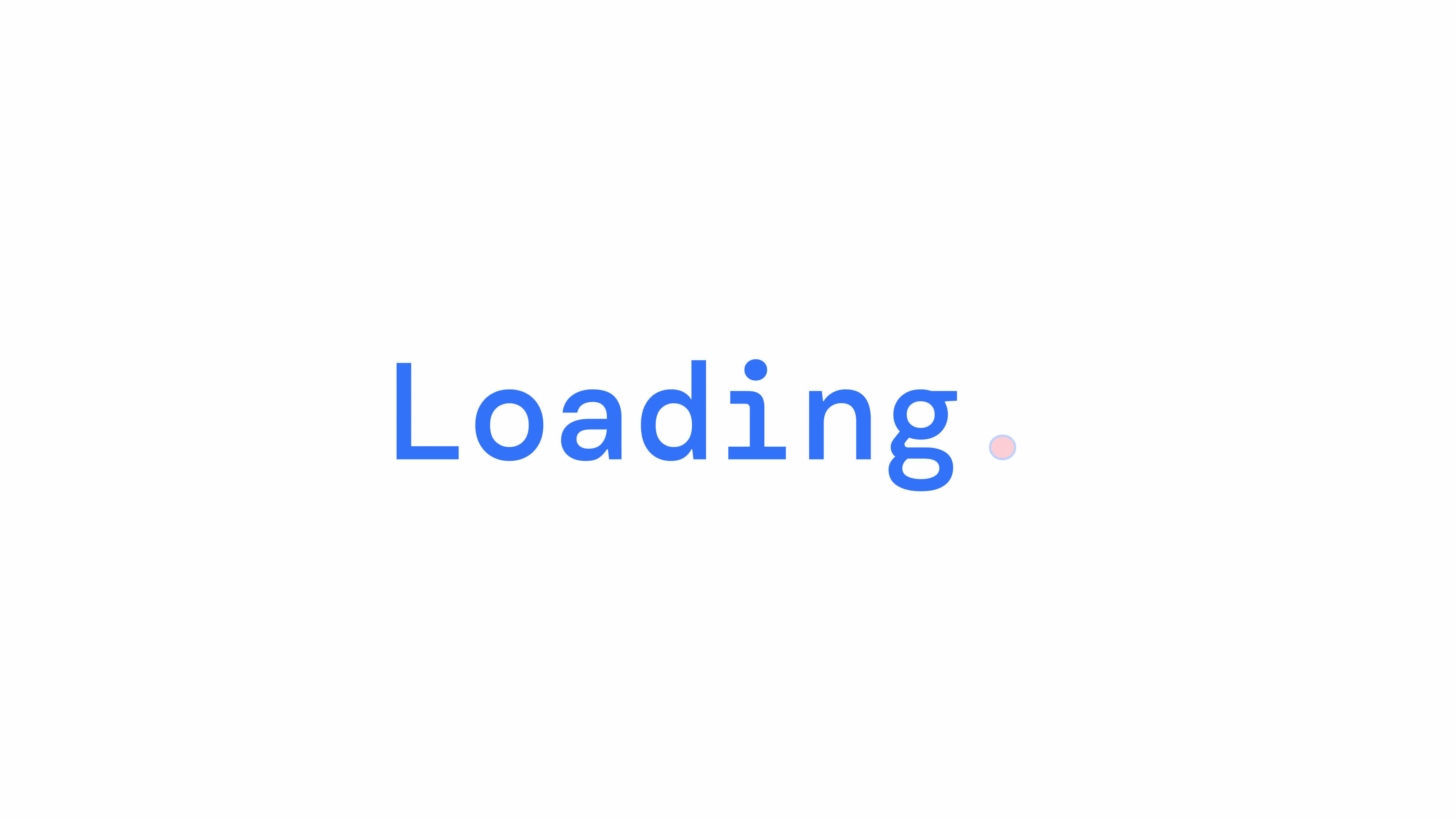 Basic blue colour loader animation. Sentence case. Text message 4K ...