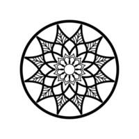 mandala y ornamenatal diseño para colorante página vector