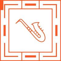 icono de vector de saxofón