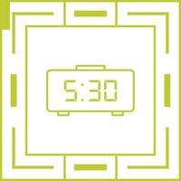 Digital Clock Vector Icon