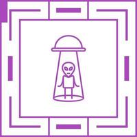 Alien Abduction Vector Icon