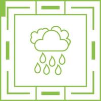 icono de vector de lluvia ligera