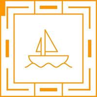 icono de vector de barco