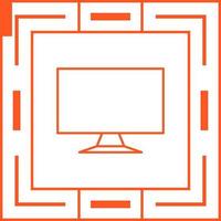 LCD Screen Vector Icon