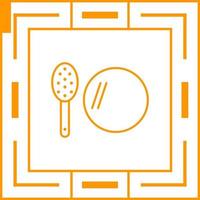 Brush and Mirror Vector Icon