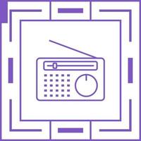 icono de vector de radio