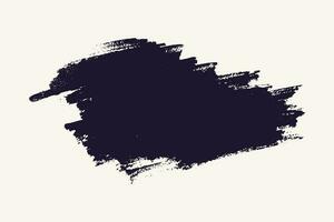 Black stain splash hand painted brush stroke vector