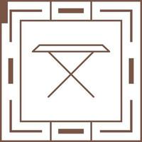 icono de vector de mesa de té