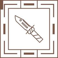 icono de vector de cuchillo