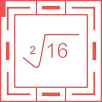 Square Root Vector Icon