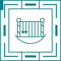 Baby Cot Vector Icon