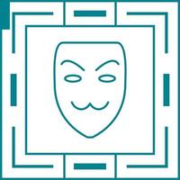 icono de vector de máscara de hacker