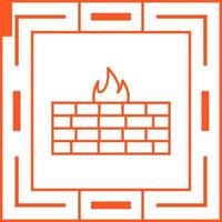 icono de vector de firewall