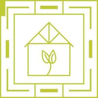 Green House Vector Icon