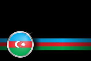 Azerbaijan background with unique Azerbaijan flag.  Azerbaijan independence day illustration vector