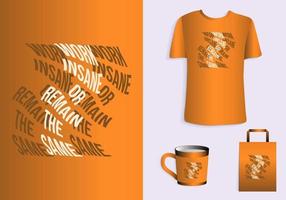 Quote t shirt designs. Typhography grapic tee t shirts, mug and tote bag merchandise print design vector