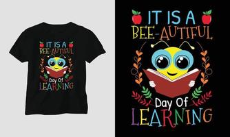 del maestro día camiseta diseño concepto creado utilizando tipografía citas, educación, manzana vector