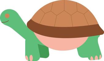 Ilustración de vector de tortuga en un fondo. Símbolos de calidad premium. Iconos vectoriales para concepto y diseño gráfico.