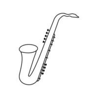 saxofón icono vector. saxófono ilustración signo. música símbolo. jazz logo. vector