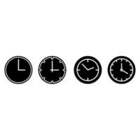 Time icon vector set. clock illustration sign collection. watch symbol.