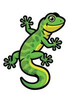 Cute Character of Gecko lizard vector