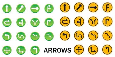 Arrows sign button symbol vector