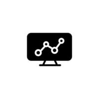 icon glyph data processing vector