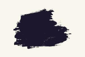 Hand drawn black brush stroke splat background vector