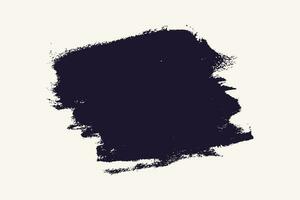 Black distress texture brush stroke vector