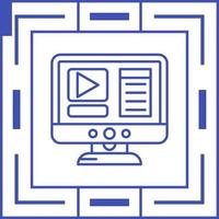 Video Lcd Vector Icon