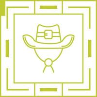 icono de vector de sombrero de vaquero