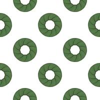 Pattern homemade cookie different taste in pastry biscuit vector