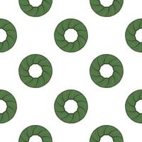 Pattern homemade cookie different taste in pastry biscuit vector